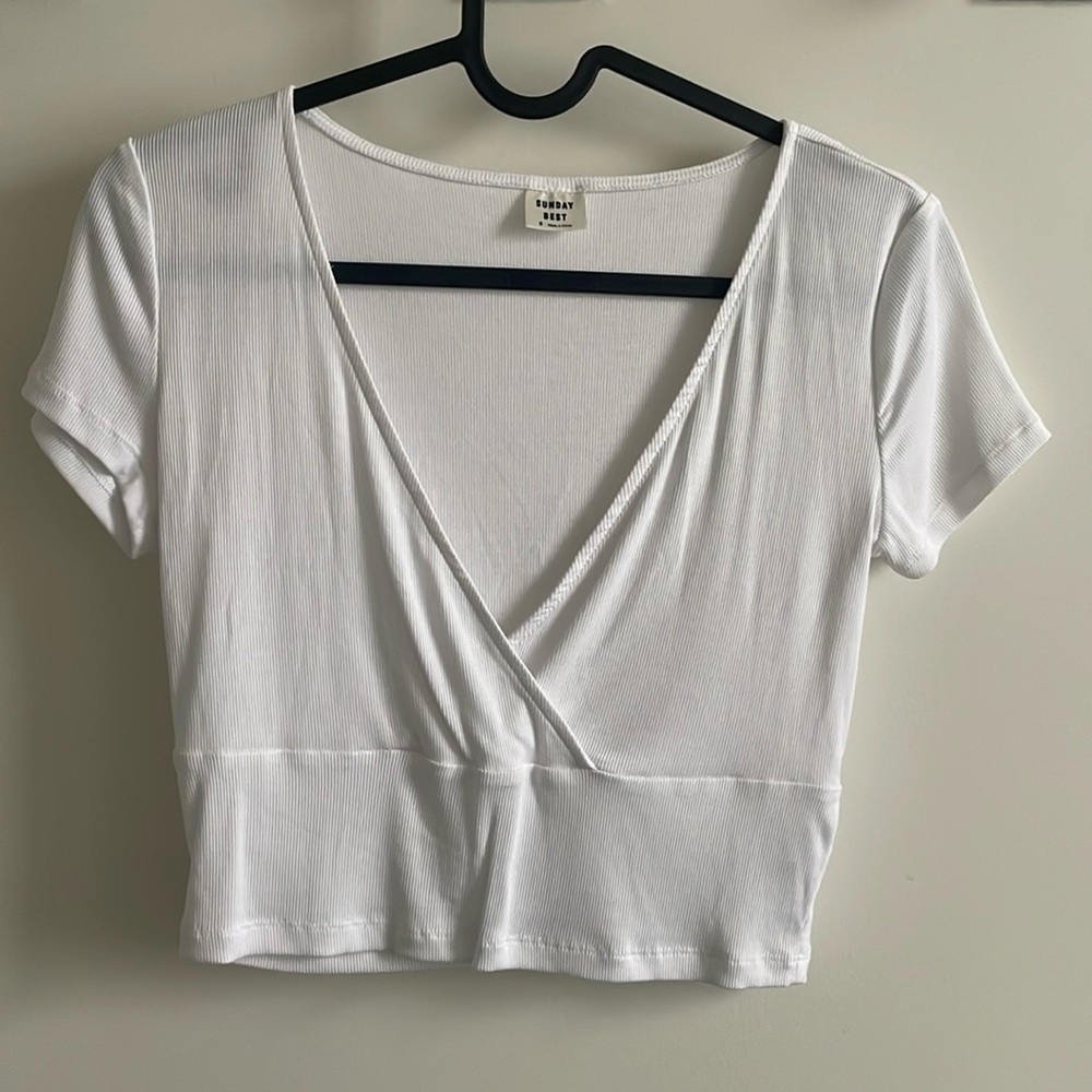 Sunday Best white cross t-shirt